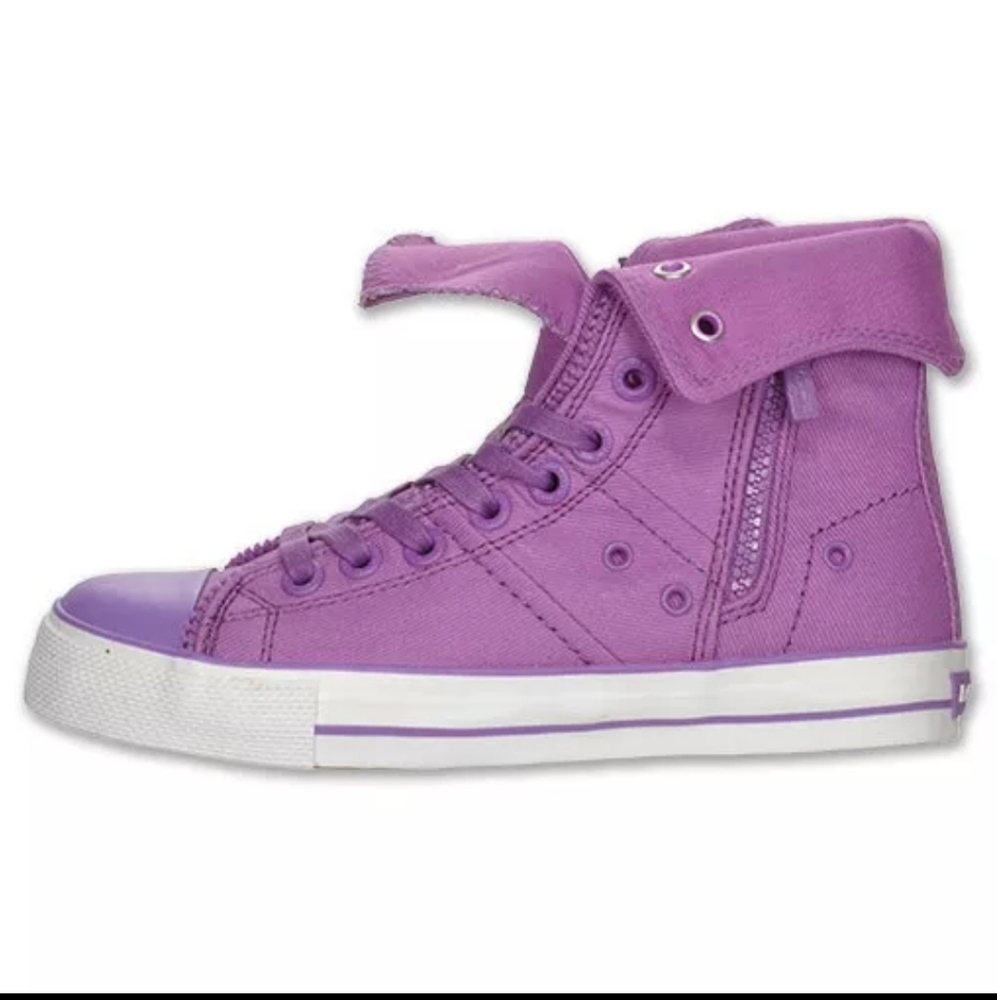 Purple High-Top Sneakers